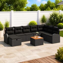 Your Ideal 9-Piece Garden Sofa Set Awaits You