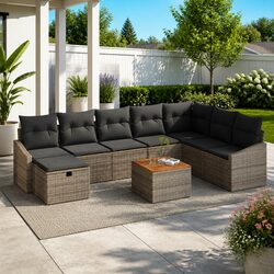 Your Ideal 9-Piece Modular Outdoor Sofa Set