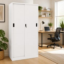 Your Essential Office Storage Cabinet with Sliding Door