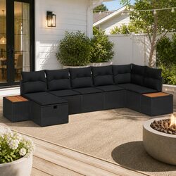 Your Outdoor Haven: 8 Pcs Sofa Set for Relaxation