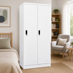 Your New White Steel Wardrobe Cabinet for Home Storage