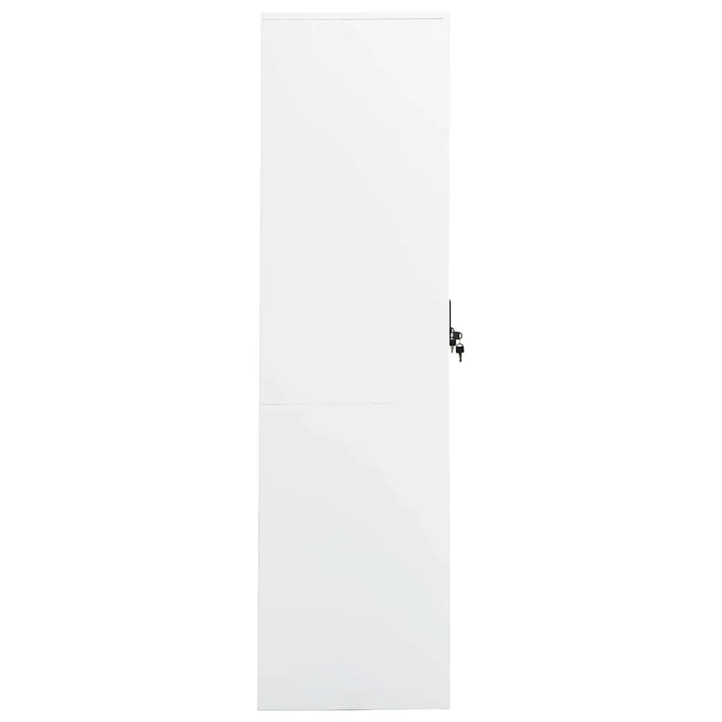 White Steel Wardrobe Cabinet for Home Storage