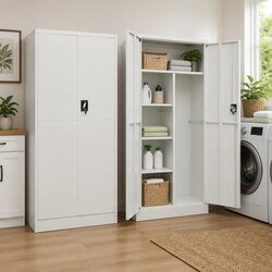 Discover Your New Grey Steel 4 Shelf Locker Cabinet