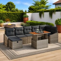 Create Your Perfect Outdoor Space with 8-Piece Sofa Set