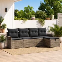 Enhance Your Outdoors with This 5-Piece Sofa Set
