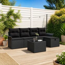 Enjoy Your Outdoors with This 6 Piece Garden Sofa Set