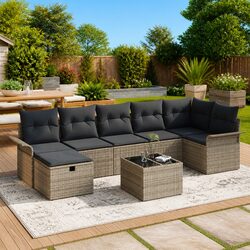 Your Perfect Outdoor Companion: 8-Piece Sofa Set
