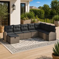 Create a Cozy Outdoor Space with Our 8-Piece Sofa Set