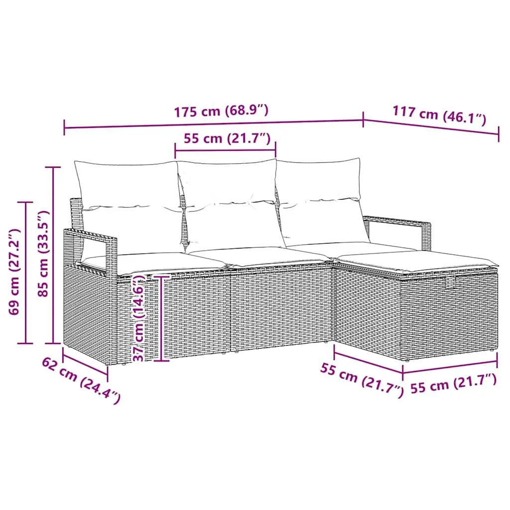 Garden Sofa Set for Outdoor Relaxation