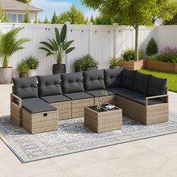 Your New 6-Piece Grey Garden Sofa Set Awaits