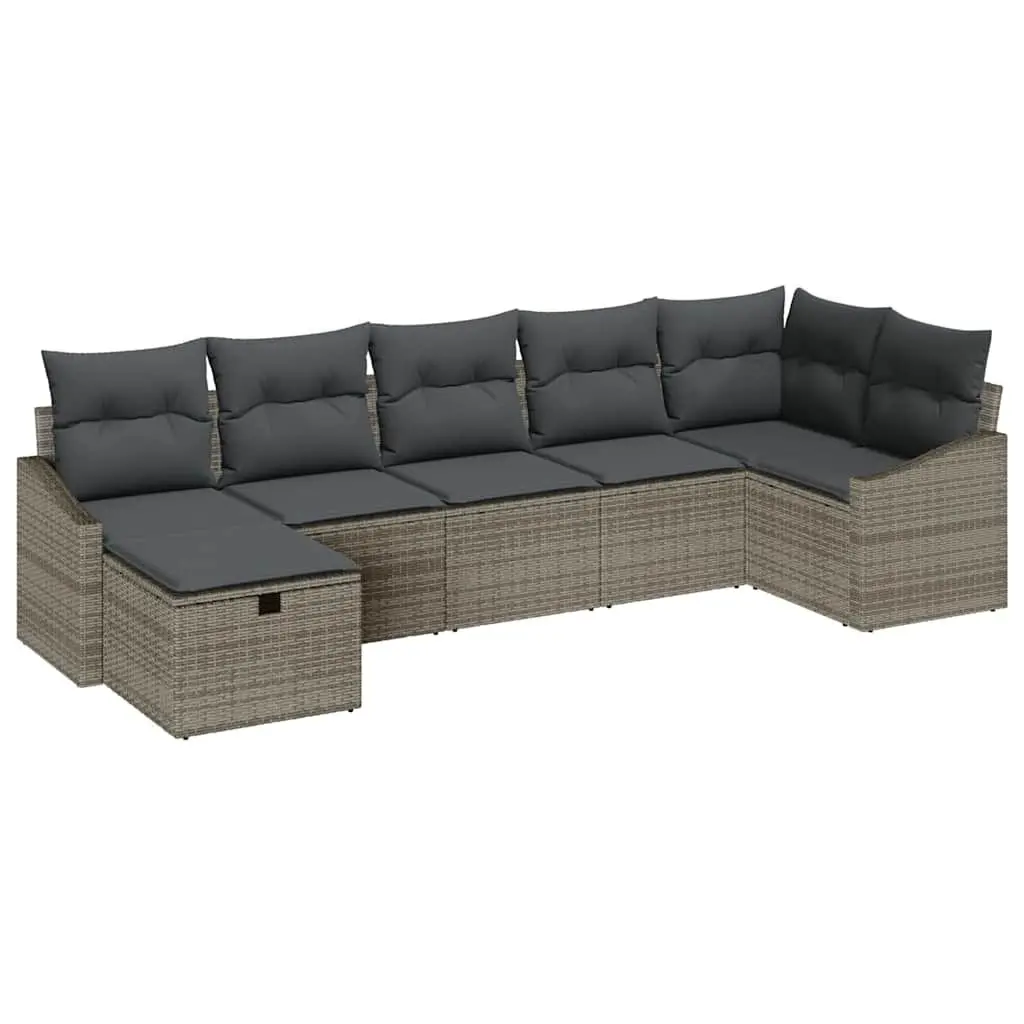 8 Piece Grey Sofa Set