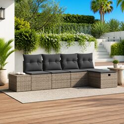 Your Outdoor Haven: 5-Piece Modular Sofa Set