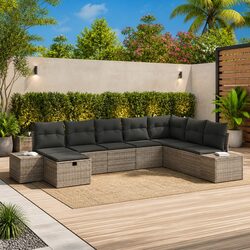 Your Perfect 8-Piece Outdoor Sofa Set Awaits
