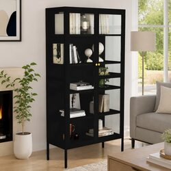 Your New Black Display Cabinet Awaits!