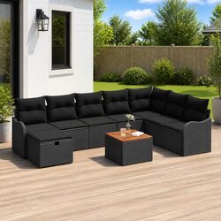 Your Perfect 9-Piece Garden Sofa Set Awaits