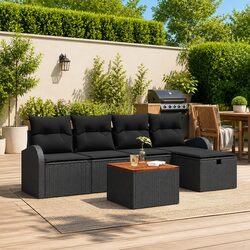 Friendly 6 Piece Modular Sofa Set for Outdoor Enjoyment