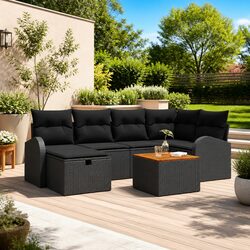 Join Friends Outside with This 7-Piece Sofa Set