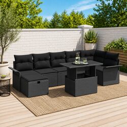 Inviting Modular Garden Sofa Set 8 Pieces for Outdoor Comfort