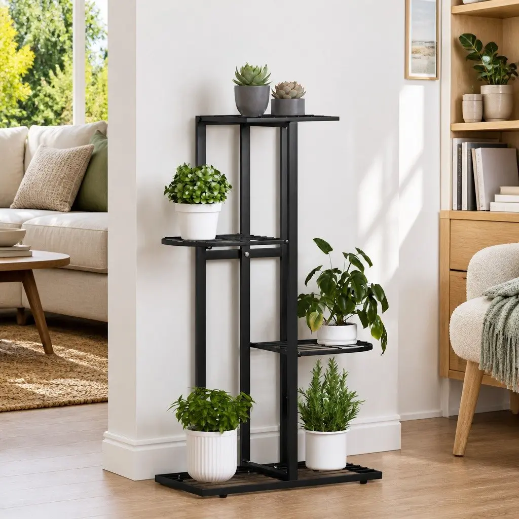 4-Tier Metal Plant Stand