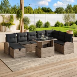Your Ideal 9-Piece Garden Sofa Set Awaits