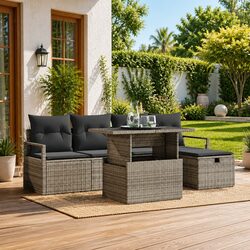 Enjoy Your Outdoor Living with a 6-Piece Sofa Set