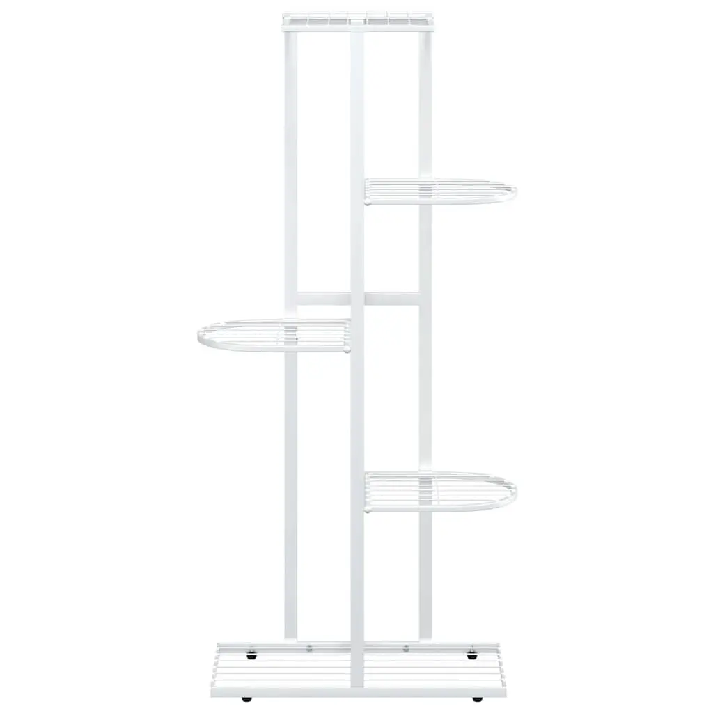 5-Tier Metal Plant Stand White 43 x 22 x 98 cm