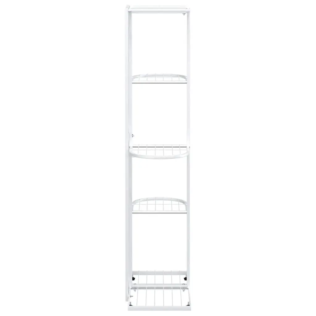 5-Tier Metal Plant Stand White 43 x 22 x 98 cm