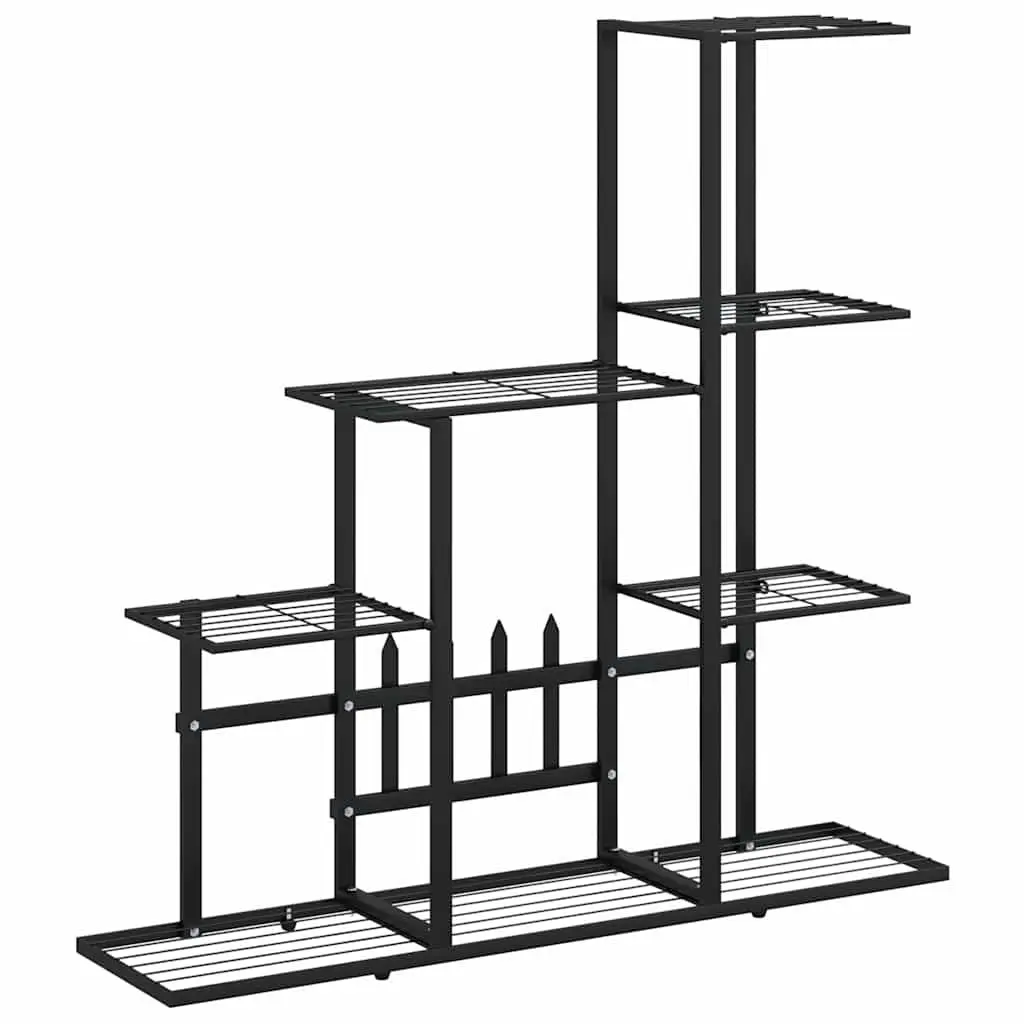 Black Metal Plant Stand for Displaying Plants