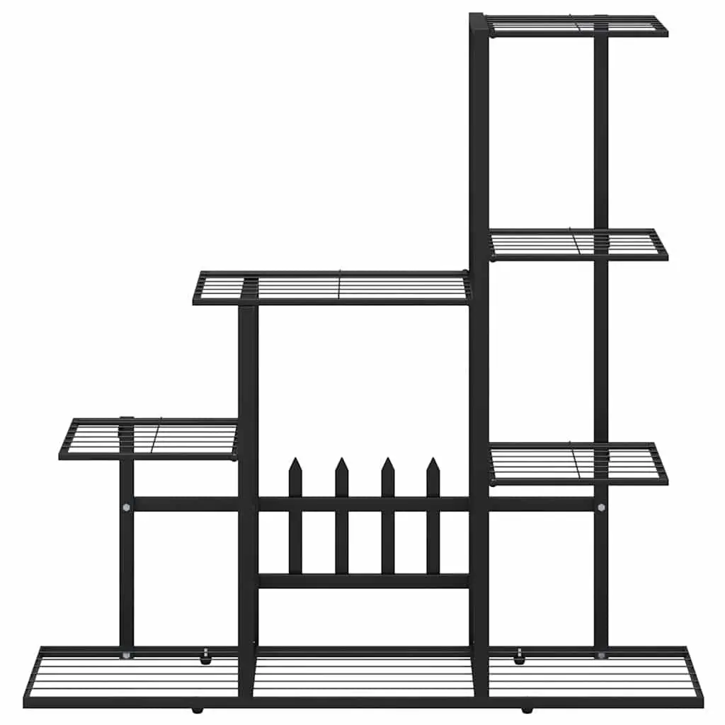 Black Metal Plant Stand for Displaying Plants