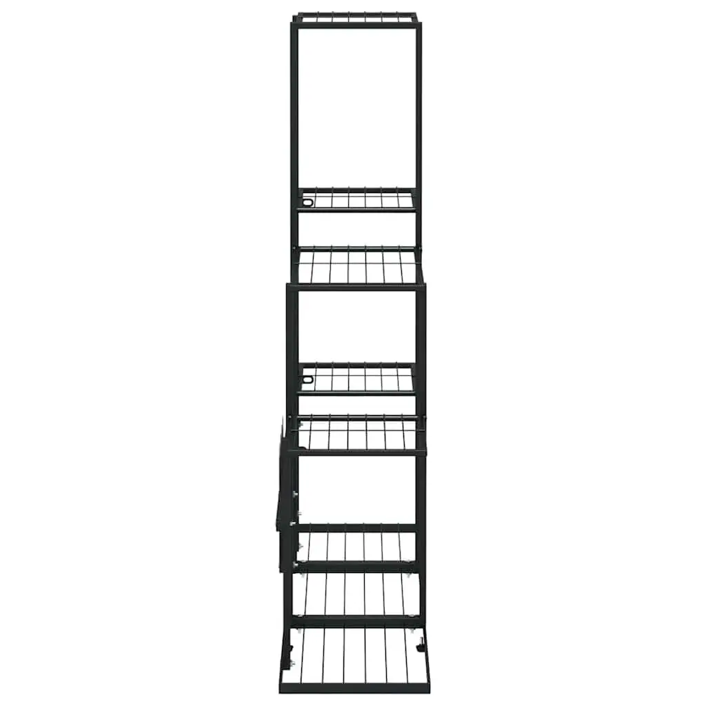 Black Metal Plant Stand for Displaying Plants