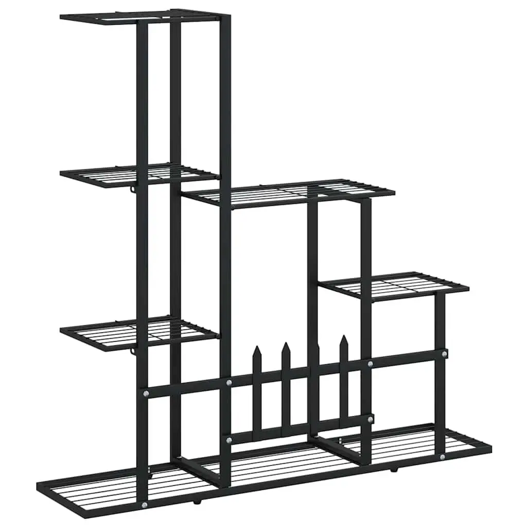 Black Metal Plant Stand for Displaying Plants
