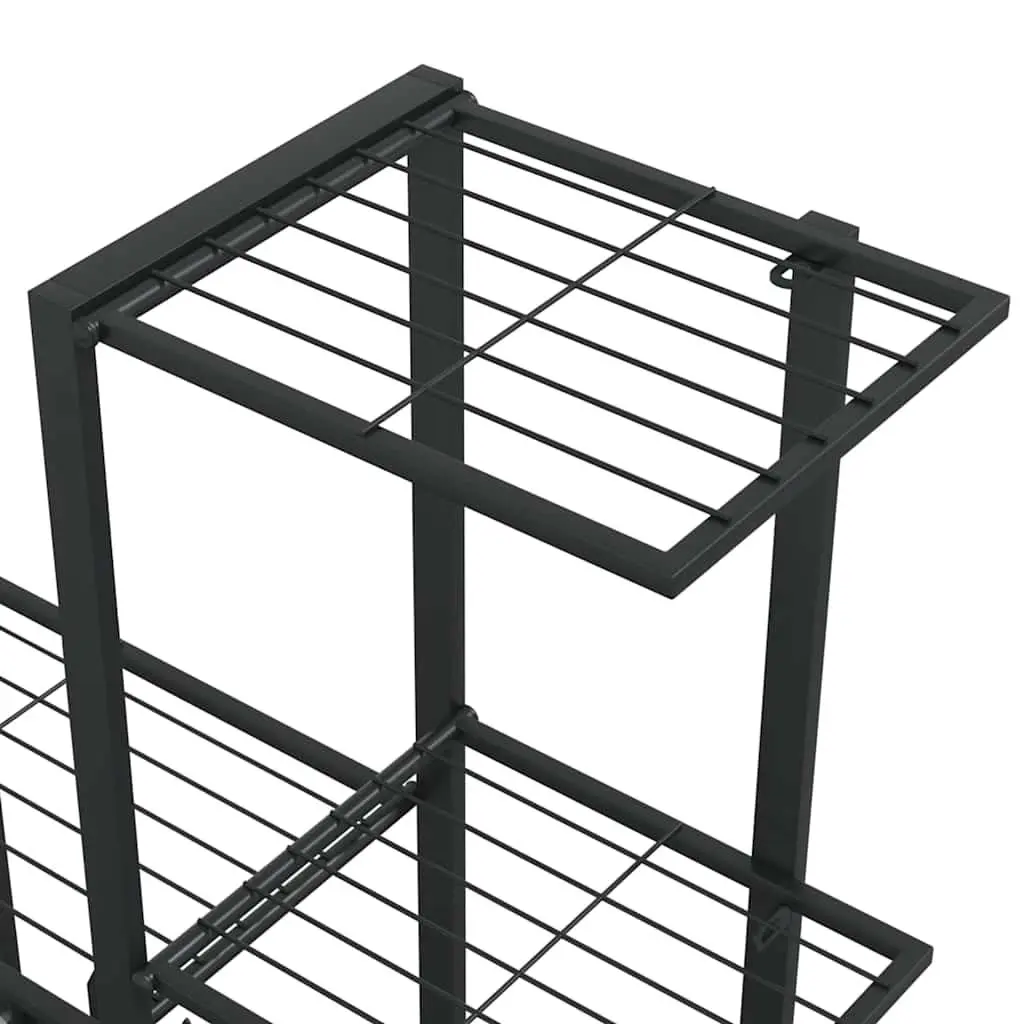 Black Metal Plant Stand for Displaying Plants