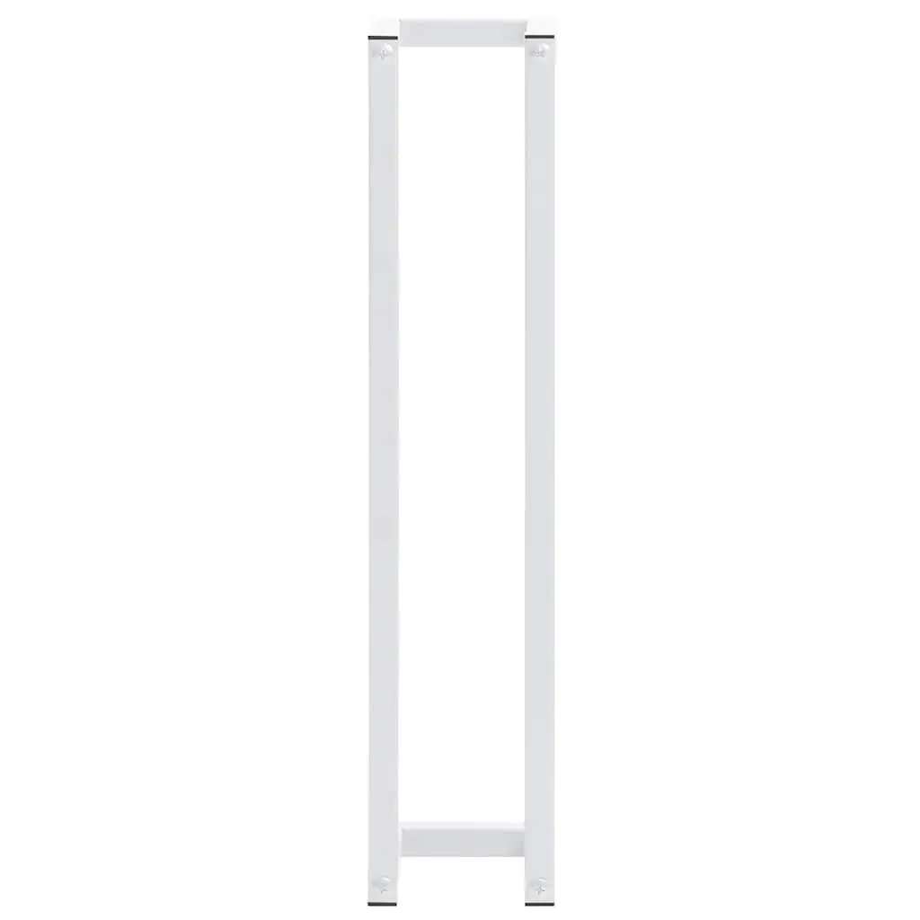 Towel Rack White Wall-Mounted Bathroom Storage Holder Steel Frame Stand