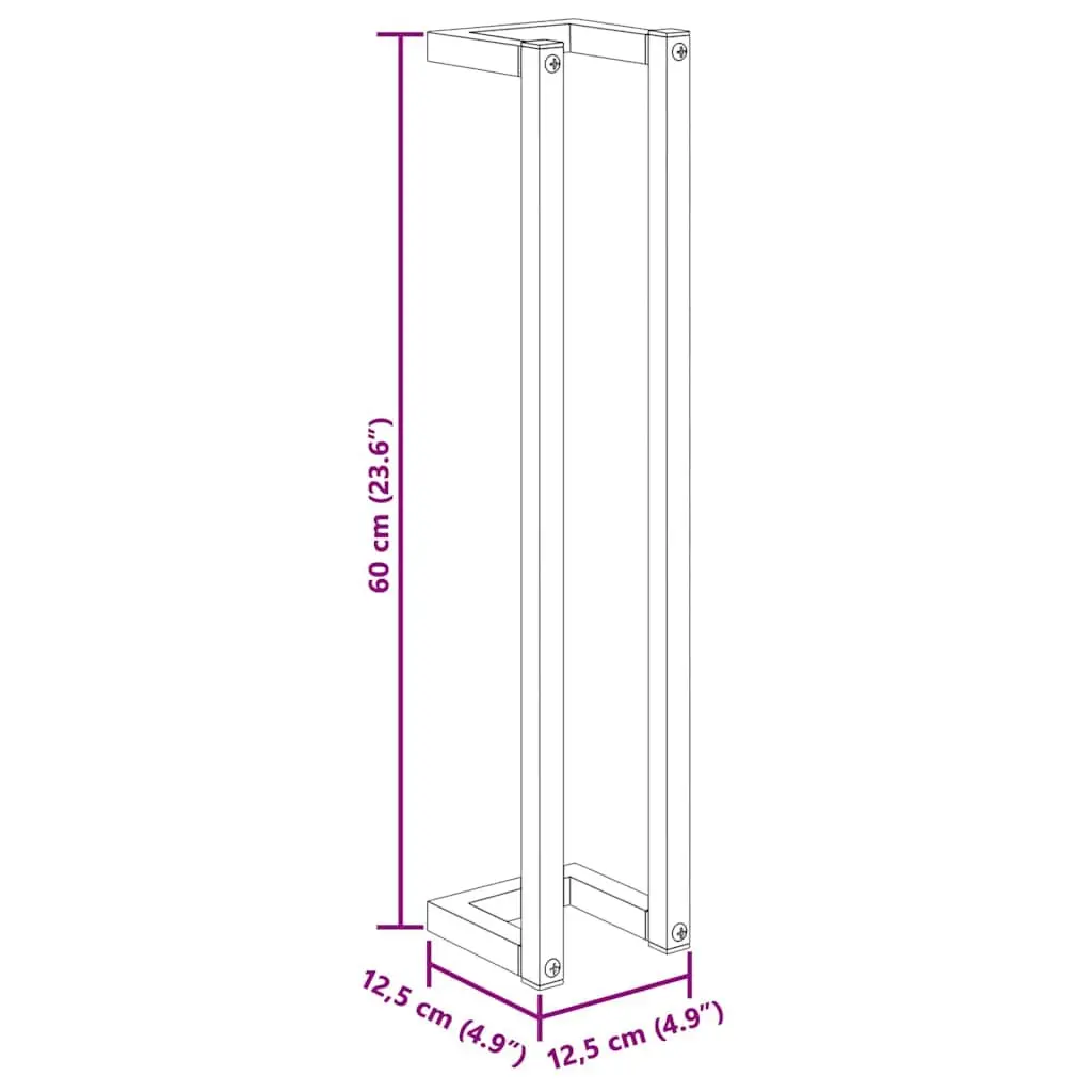 Towel Rack White Wall-Mounted Bathroom Storage Holder Steel Frame Stand