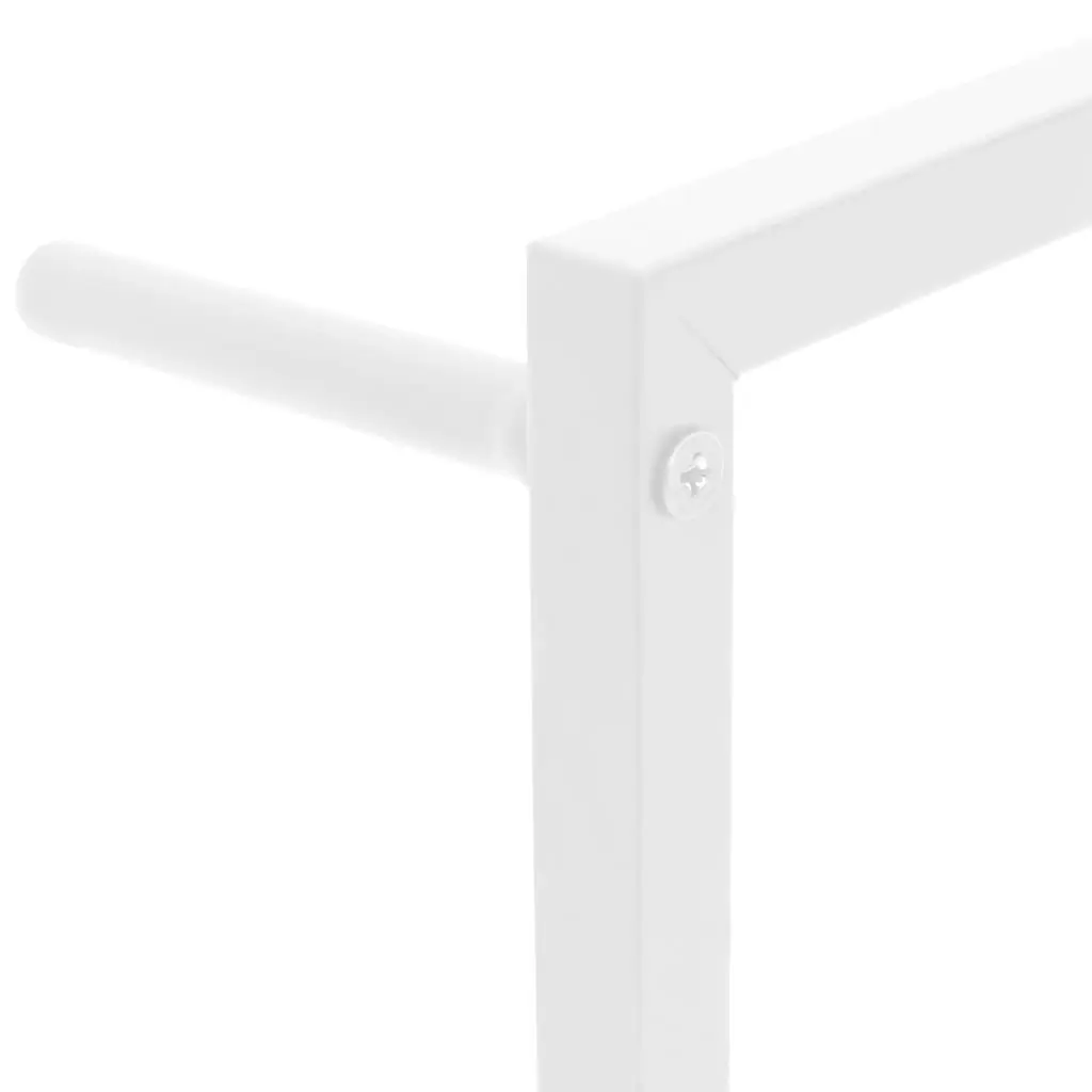 Towel Rack Wall Mount Steel White 45x10x115 cm