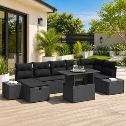 Stylish 8-Seater Garden Sofa Set with Modular Design