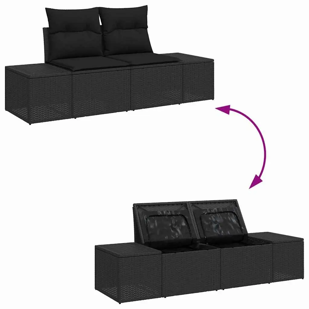 Garden Sofa Set 8pcs Outdoor Modular Lounge Poly Rattan Corner Sofa Patio Set