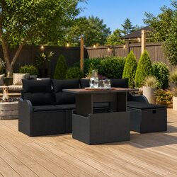 Friendly 6-Piece Garden Sofa Set for Your Outdoor Enjoyment