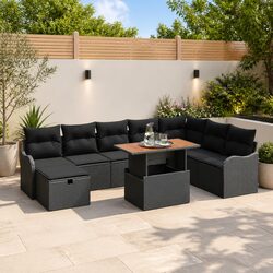Relax in Style with This 9-Piece Garden Sofa Set