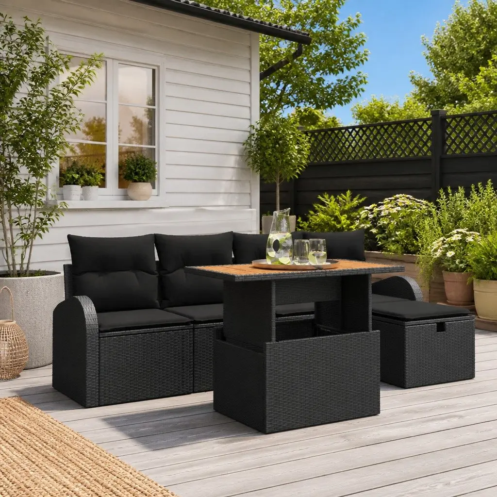 Outdoor 6-Piece Garden Sofa Set