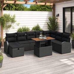 Your Perfect 9-Piece Outdoor Sofa Set Awaits You