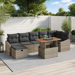 Your New 8-Piece Grey Garden Sofa Set Awaits