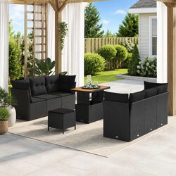 Friendly 9-Piece Garden Sofa Set for Your Outdoor Area