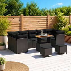Enjoy Comfort with Our 10-Piece Modular Garden Sofa Set
