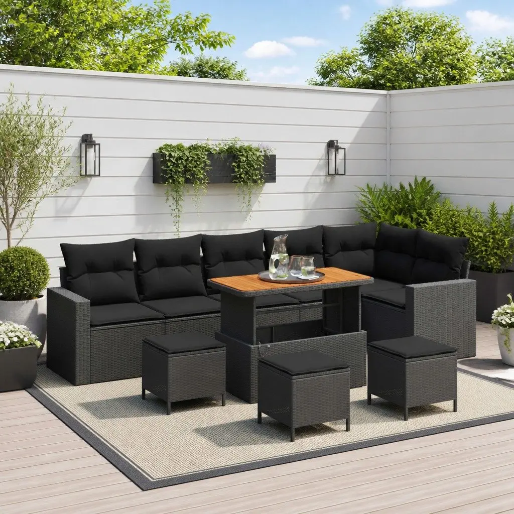 Outdoor Space with This 10-Piece Sofa Set