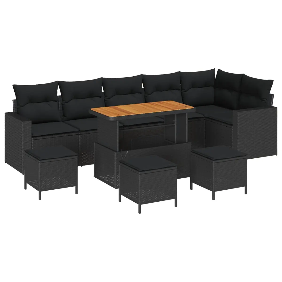 Outdoor Space with This 10-Piece Sofa Set