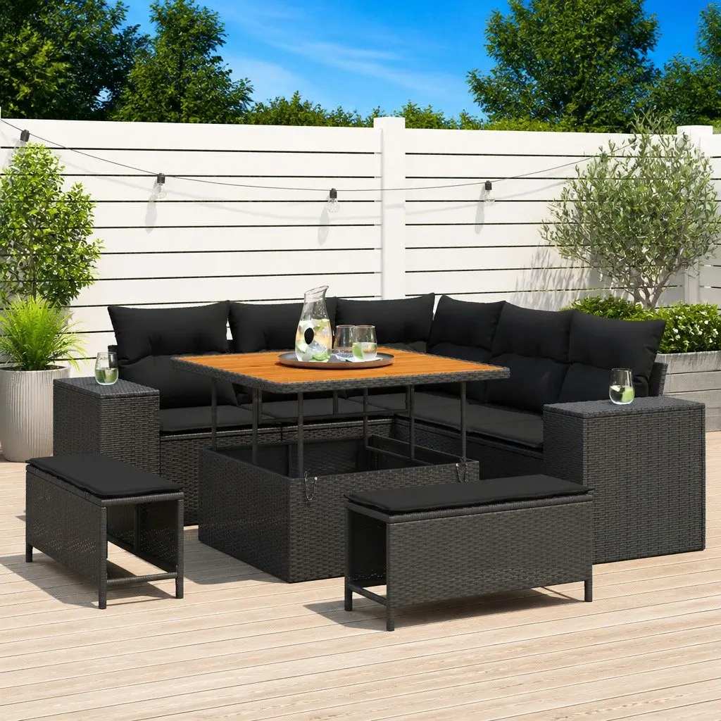 8-Piece Modular Garden Sofa Set
