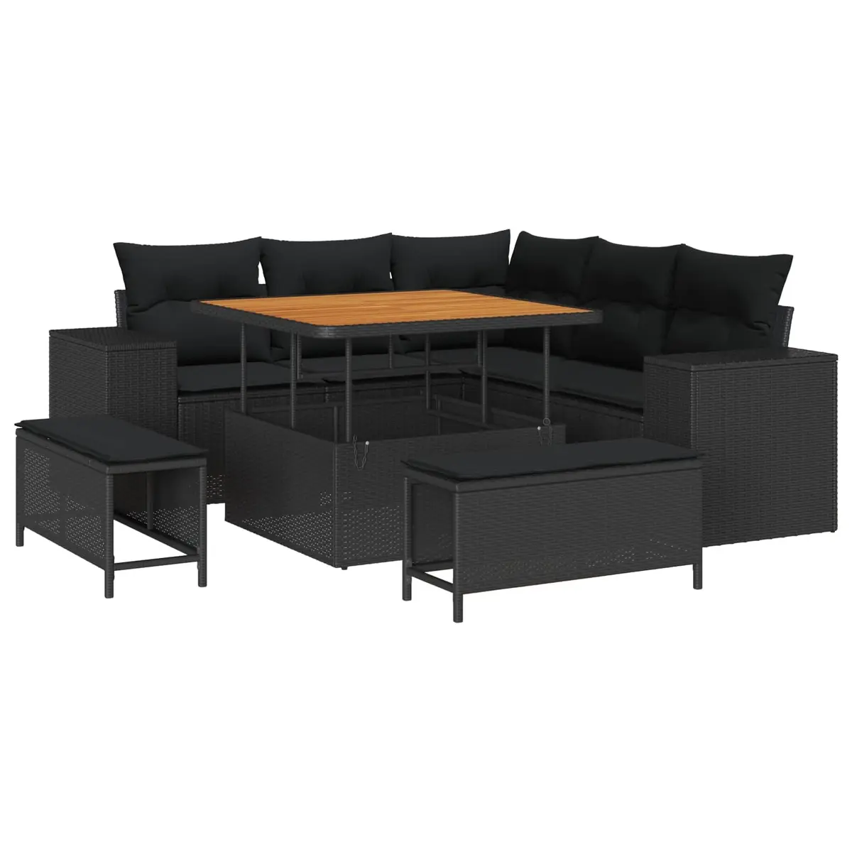 8-Piece Modular Garden Sofa Set