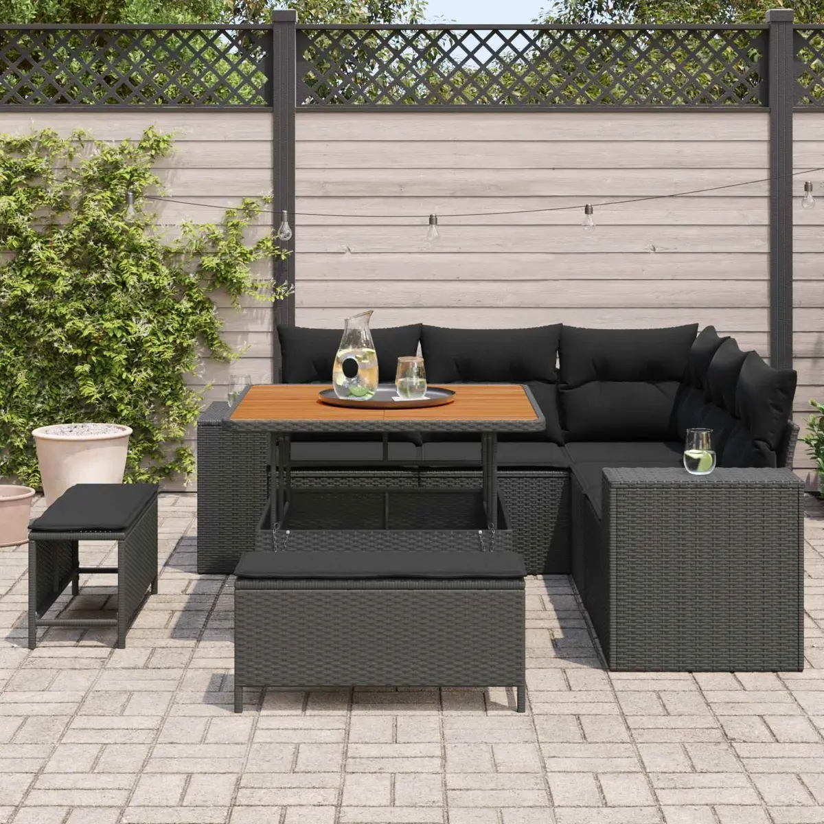 8-Piece Modular Garden Sofa Set