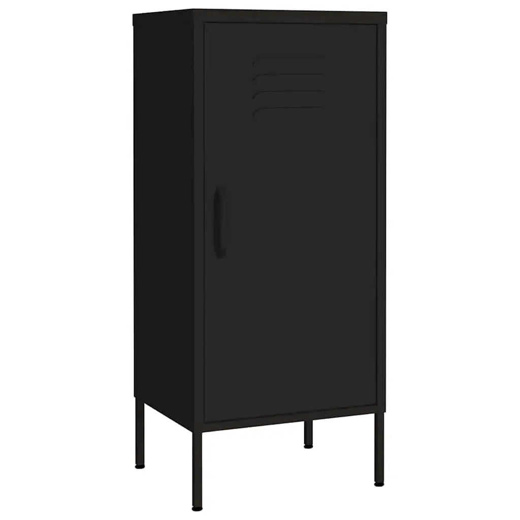 Black Steel Storage Cabinet